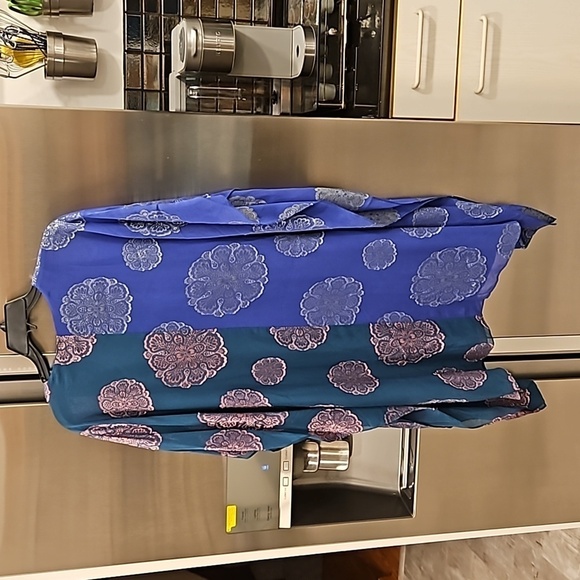 💕TRINA TURK💕 Tanaya Caftan Majestic Medallions Clip Jacquard XS *MISSING BELT* - Picture 7 of 13